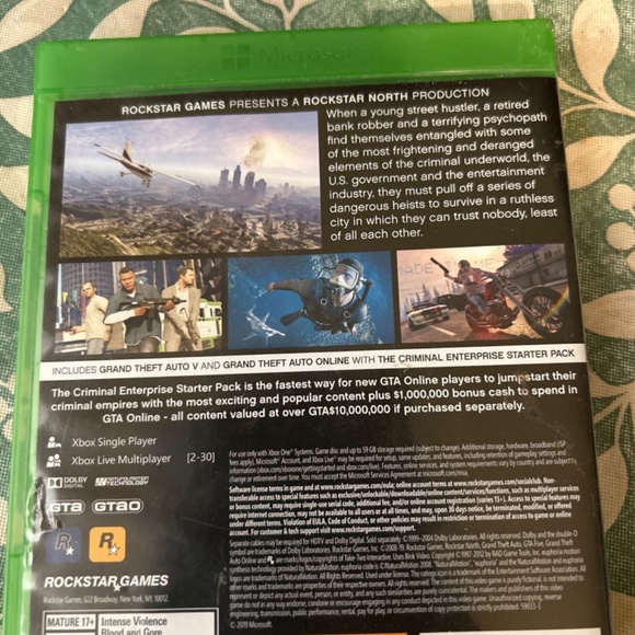 Brand new/not been used yet Grand theft auto V premium edition for the Xbox one - Picture 2 of 6